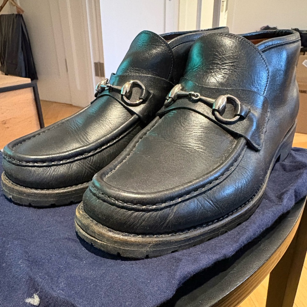 Gucci high top boot style loafers - Picture 3 of 7